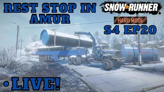 Opening Up Chernokamensk! Hard Mode LIVE! No Chained Tires! Episode 20 Amur SnowRunner Season 4