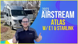 Most EXPENSIVE Airstream Motorhome Ever! | 2023 Airstream Atlas E1 and Starlink