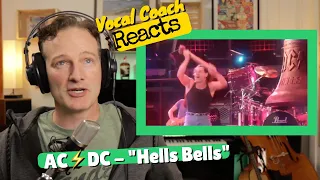 Vocal Coach REACTS - AC⚡DC 'Hells Bells' (LIVE)