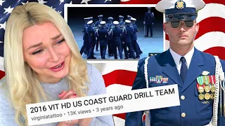 New Zealand Girl Reacts to the US COASTGUARD SILENT DRILL ROUTINE!!