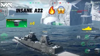 This Combo Is OP😱😱🔥 F126 With A22- Modern Warships