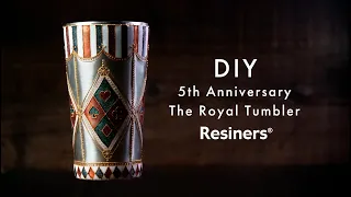 [RESINERS] Making royal tumbler to commemorate 5th anniversary DIY [epoxy resin]