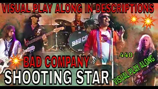 SHOOTING STAR by BAD COMPANY, Guitar BACKING TRACK, No Electric Guitar, 440 Tuning.