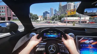 Mercedes Benz SL63 AMG POV Driving Los Angeles - GTA 5 ULTRA Realistic Graphics Gameplay