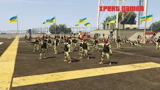 🔴4 Mi-17 Of Ukranian Very Quick Attack On Russian Kyiv oblast Convoy ,Barracks,Vehicles,Troops |Gta5