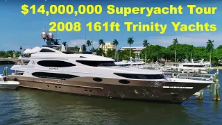 $14,000,000 Superyacht Tour : 2008 161ft Trinity Yachts