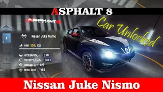 Asphalt 8 Gameplay # 12- Nissan Juke Nismo Car Unlocked | Walkthrough (Android/iOS)