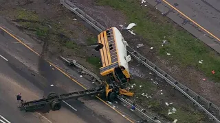Student and teacher killed, dozens injured in New Jersey school bus crash
