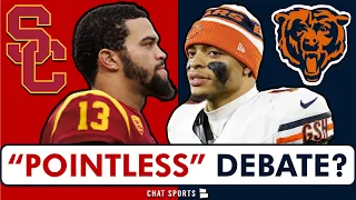 Justin Fields vs Caleb Williams Debate Is “POINTLESS” Per Chicago Bears Insider | Fields Trade Soon?