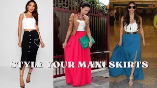 Great ways to style your maxi skirts | 50+ maxi skirts outfit ideas