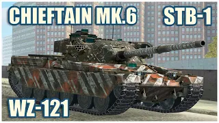 Chieftain Mk.6, STB-1 & WZ-121 • WoT Blitz Gameplay