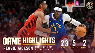 Reggie Jackson Full Game Highlights vs. Trail Blazers 🎥