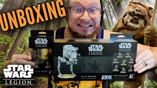 Star Wars Legion Ewoks and AT-ST UNBOXING!
