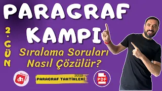 Paragrafta Sıralama Soruları Nasıl Çözülür? / TAKTİKLERLE PARAGRAF KAMPI - Deniz Hoca