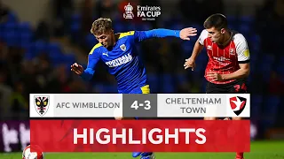 Dons On Top in Seven Goal Thriller | AFC Wimbledon 4-3 Cheltenham Town | Emirates FA Cup 2021-22