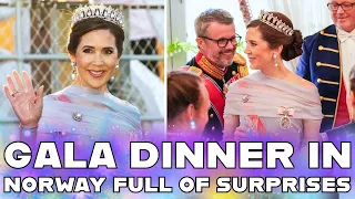 Queen Mary and King Frederik's 20th wedding anniversary in Norway and gala dinner with the new tiara