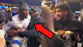 NEW FOOTAGE* KSI & DILLON DANIS RINGSIDE FACE OFF ALTERCATION