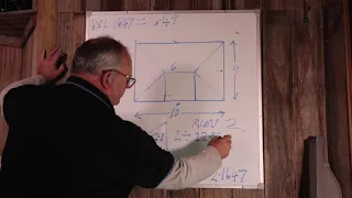 How to work out surface area of a hip roof