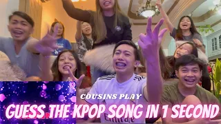 COUSINS PLAY GUESS THE 2020 KPOP SONG IN ONE SECOND [KPOP CHALLENGE]