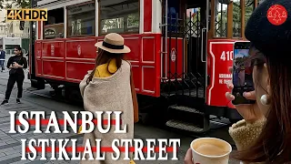 Istanbul Taksim Square & Istiklal Street | Walking Tour 4K HDR 60fps
