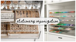 How i organize ALL of my stationery // stationery makeover