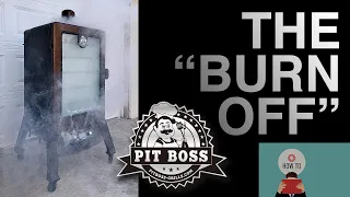"THE BURN OFF" Pit Boss Pro Series 4 Vertical Wood Pellet Smoker #pitboss
