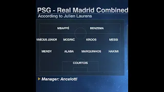 No Lionel Messi in a combined PSG-Real Madrid XI?! 🤯 | #shorts
