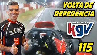 Traçado 115 Kartódromo da Granja Viana - volta de referência - piloto Cristian Peticov