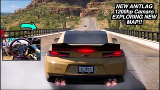 EXPLORING Brand NEW Map In ANTILAG 1200hp EXORCIST Camaro - FH5 Rally Adventure