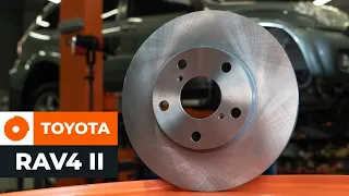 Как заменить передние тормозные диски на TOYOTA RAV4 II [ВИДЕОУРОК AUTODOC]