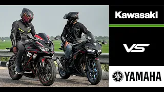 KAWASAKI ZX25R VS YAMAHA R3 😍KAWASAKI Se Ye Ummind Nahi Thi  😹😹   Drag Race First Time in India