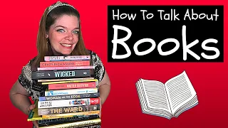 Books: How to Talk about Books in English! Describing a Book!  📚   本：英語で本について話す方法。本を説明する 📖