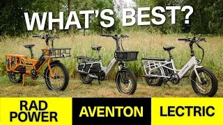 Cargo Bike Roundup - Under $2,500 Test - Rad Power, Lectric and Aventon #ebike #cargobike #ebikelife