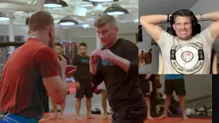 Conor McGregor punches Wonderboy in the face, Wonderboy reacts