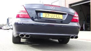 MERCEDES W211 E500 AMG SOUND  LOOK EXHAUST UITLAAT   SPORTUITLAAT SYSTEM by WWW MAXIPERFORMANCE NL