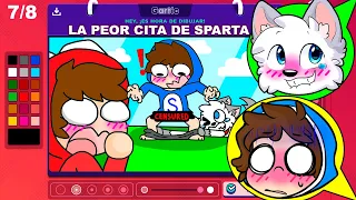 ¡LA PEOR CITA DE SPARTA en GARTIC PHONE! 🤣🎨💔 REACCIONAMOS a las ANIMACIONES mas DIVERTIDAS - Alexy