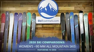 2020 Women's 90 mm All Mountain Ski Comparison