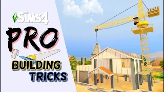 Sims 4 PRO BUILDING TRICKS you (Probably) Didn't know | NO CC tricks | Sims 4 building tips