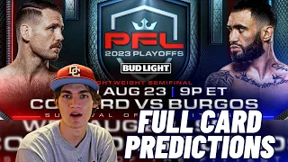 PFL 9 PLAYOFFS COLLARD VS. BURGOS FULL CARD PREDICTIONS!