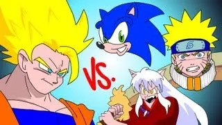 GOKU vs EVERYBODY UCF7.5 SONIC! NARUTO! INUYASHA!