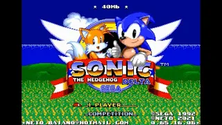 Sonic Hack Longplay - Sonic Delta 40Mb v0.65 (Sonic & Tails)