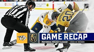 Nashville Predators vs Vegas Golden Knights  | February 20, 2024 | Game Highlights | NHL Regular Sea