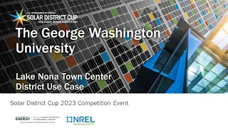 Solar District Cup 2023 Final Competition Event – The George Washington University