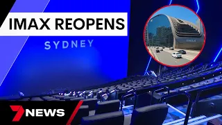 Sydney IMAX theatre reopens in Darling Harbour with one of the world's largest screens | 7NEWS