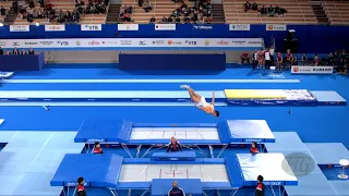 VEGA David (ESP) M - 2019 Trampoline Worlds, Tokyo (JPN) - Qualification Trampoline R2