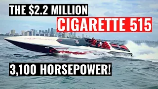 Insane $2 Million 3,100 Horsepower Speed Boat! The Cigarette Racing 515