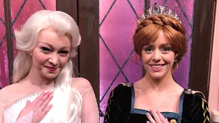 Exclusive look at the social distance meet and greet. At Epcot’s Royal Sommerhus. With Anna & Elsa.