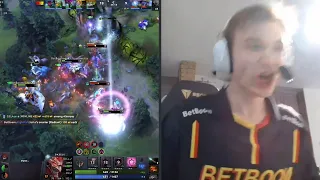 Pure Hyped Up CAM reaction on his Offlane Dazzle Impact vs GG