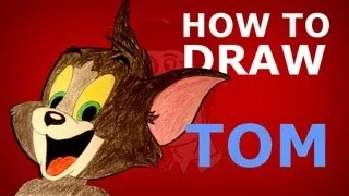 How to draw TOM Cat - Tom & Jerry step by step HD