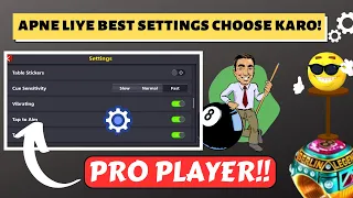 CHOOSE the best SETTINGS for You in 8 ball pool!